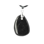 Pendentif de Tourmaline Noire pierre plate