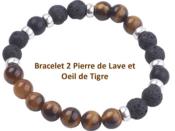 Bijoux Lot de 3 Bracelets Perles MANI (Pochette Jute)