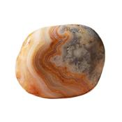 Agate Crazy Lace galet pierre plate (3  4 cm)