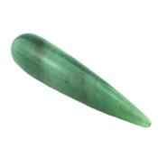 Pointe ou Bâton de Massage en Aventurine Verte Lisse (8 à 10 cm)