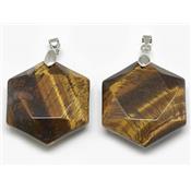 Pendentif Sceau de Salomon en Oeil de Tigre