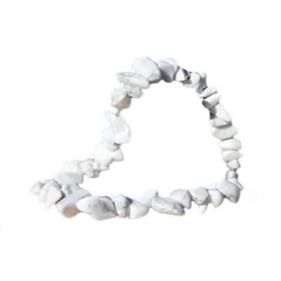 Bracelet en Pierre Baroque - Howlite Blanche 