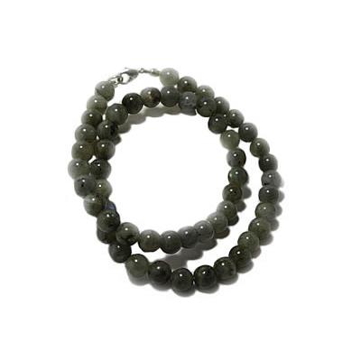 Collier Labradorite en Pierre Boule de 6 mm