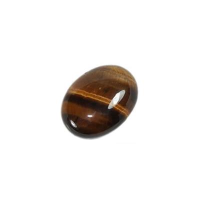 Oeil de Tigre cabochon pierre polie 18x13 mm