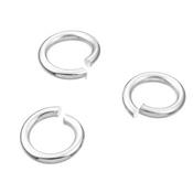 Anneau Simple Rond Ouvert 4,6 mm en Argent 925 (Lot de 10 anneaux)