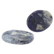 Sodalite galet pierre plate (4,5x3,5x0,7 cm)