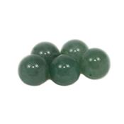 Aventurine Verte perle ronde lisse NON Percée 6 mm (Lot de 10 perles)