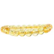 Bracelet Citrine Pierre Naturelle en Perle de 6 mm