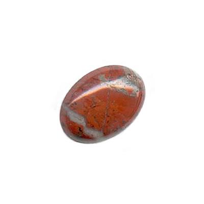 Jaspe Breschia cabochon pierre polie 18x13 mm