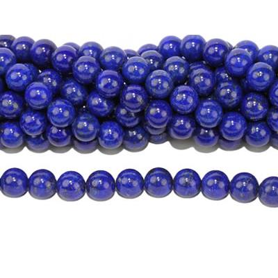 Lapis-lazuli Perle Ronde Lisse Percée 8 mm (Lot de 10 perles)