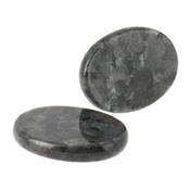Larvikite galet pierre plate (4,5x3,5x0,7 cm)