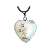 Pendentif Coeur en Opalite (3 cm) Romantic