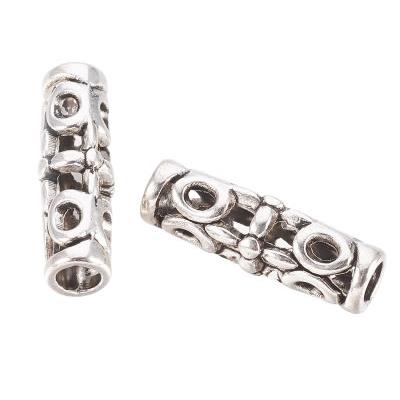 Séparateur Tube 18 x 7 mm de Perles style Tibétain (Par Lot de 2)