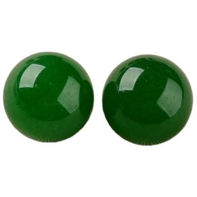 Perle ronde lisse en Jade de Malaisie Non percée de 16 mm