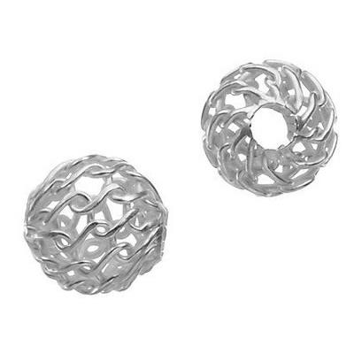 Perle Ronde Collant 6 mm en Argent 925 (Lot de 5 perles)