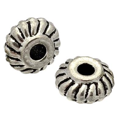 Séparateur Rondelle 6 x 3 mm de Perles style Tibétain (Par Lot de 2)