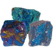 Chalcopyrite Mexique pierre brute (Sachet de 300 grammes - 3 Pierres naturelles)