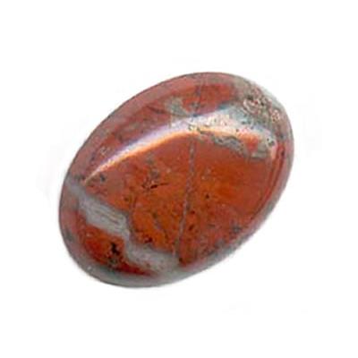 Jaspe Breschia cabochon pierre polie 40x30 mm