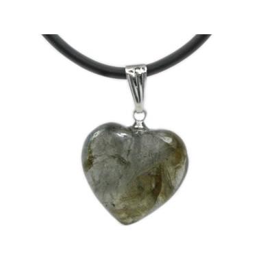 Pendentif Coeur en Labradorite (1,8 cm)