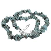 Collier Larimar en pierre Baroque