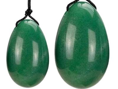 Oeuf de Yoni Percé en Aventurine Verte (5 cm)