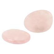 Quartz Rose galet pierre plate (4,5x3,5x0,7 cm)