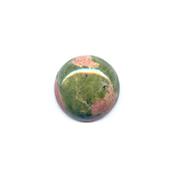 Cabochon rond 8 mm en Unakite pierre gemme