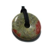 Unakite Pendentif Pi Chinois de 2 cm