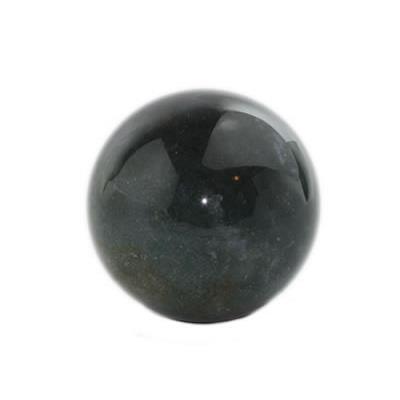 Boule en pierre d'Agate Mousse (4 cm) avec socle