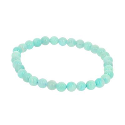 Bracelet en pierre d'Amazonite de Russie Perles 6 mm