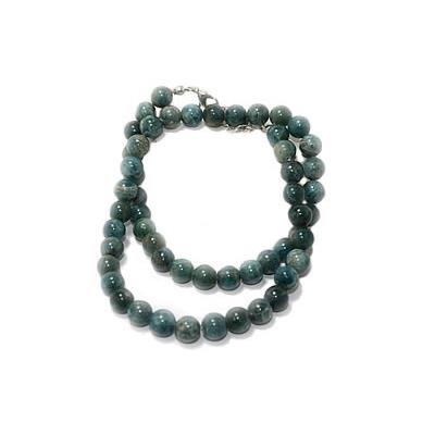 Collier Apatite Bleue en Pierre Boule de 8 mm