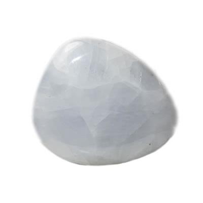 Calcite Bleue galet pierre plate (3 à 4 cm)