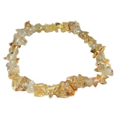 Bracelet en Pierre Baroque - Citrine 
