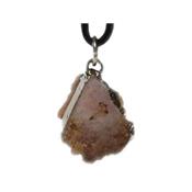 Citrine Pendentif Electroplated Cristaux bruts Montage argenté