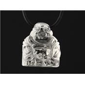 Cristal de Roche Pendentif Bouddha