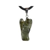 Pendentif Ange en pierre de Labradorite (2 cm)