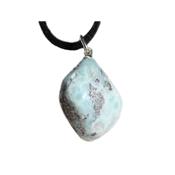 Larimar Pendentif pierre roulée (1,5 à 2 cm)