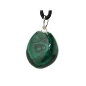 Malachite Pendentif pierre roulée (2 à 2,5 cm)