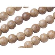 Perle en Bois BurlyWood 8 mm (Par Lot de 5 perles)