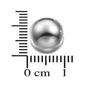 Perle Ronde Lisse 10 mm en Argent 925 (Lot de 2 perles)