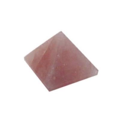 Pyramide en pierre de Quartz Rose (2,5 cm)