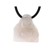 Quartz Rose Pendentif Bouddha 