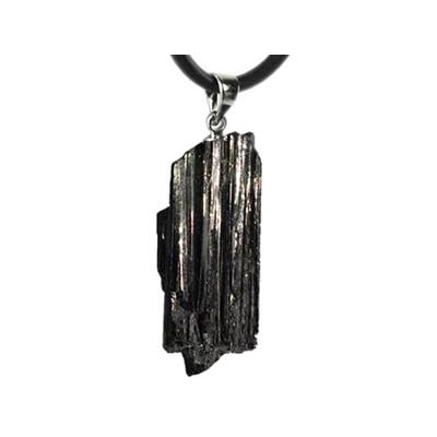 Tourmaline Noire Pendentif pierre brute (3 à 3,5 cm)