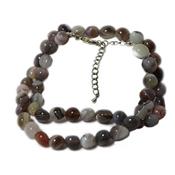 Collier Agate de Botswana pierres roules