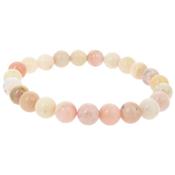 Bracelet Opale Rose en Pierre Boule de 8 mm