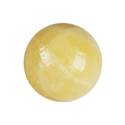 Boule en pierre de Calcite Orange (4,5 à 5,5 cm) avec socle