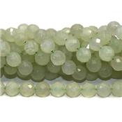 Jade de Chine Perle FACETEE Percée 6 mm - 64 Facettes (Lot de 20 perles)