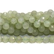 Jade de Chine Perle FACETEE Percée 6 mm - 64 Facettes (Lot de 20 perles)