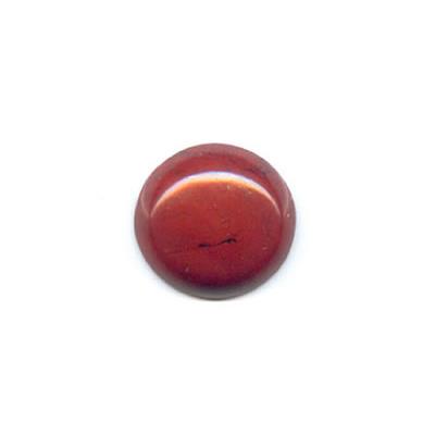 Cabochon rond 8 mm en Jaspe Rouge pierre gemme