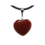 Pendentif Coeur en Jaspe Rouge (1,8 cm)